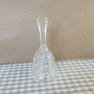 Glass Bell Chrystal Clear Industries Yugoslavia Vintage